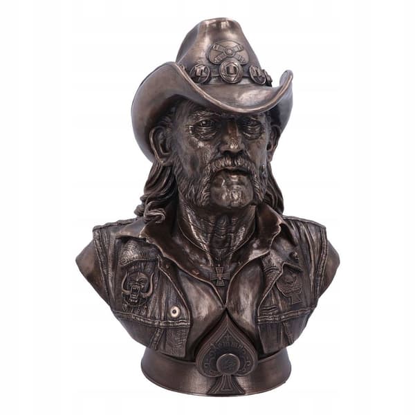 Lemmy bust from Motorhead – Hand-painted statue, 35 cm