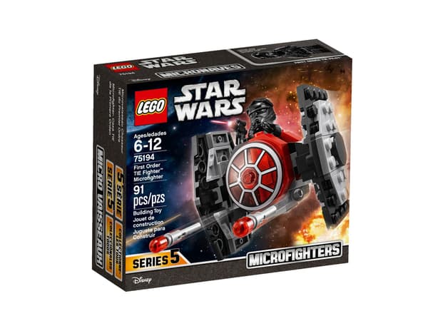 LEGO Star Wars First Order TIE Fighter set, 91 pieces