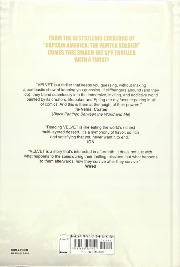 Velvet Deluxe Edition, edited by Brubaker