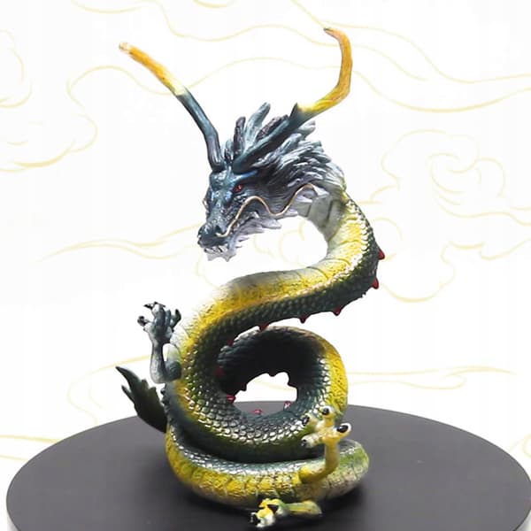 Realistic flying dragon figurine Action figurines Desk decorations Blue