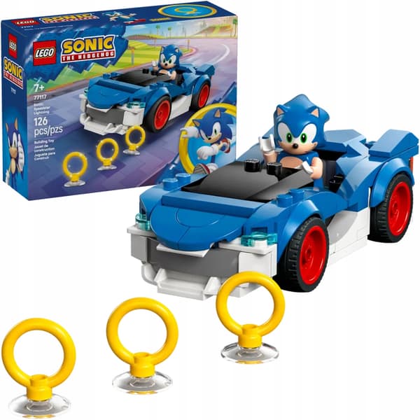 LEGO SONIC THE HEDGEHOG SONIC: SPEEDSTER LIGHTNING BUILDING SET 77117