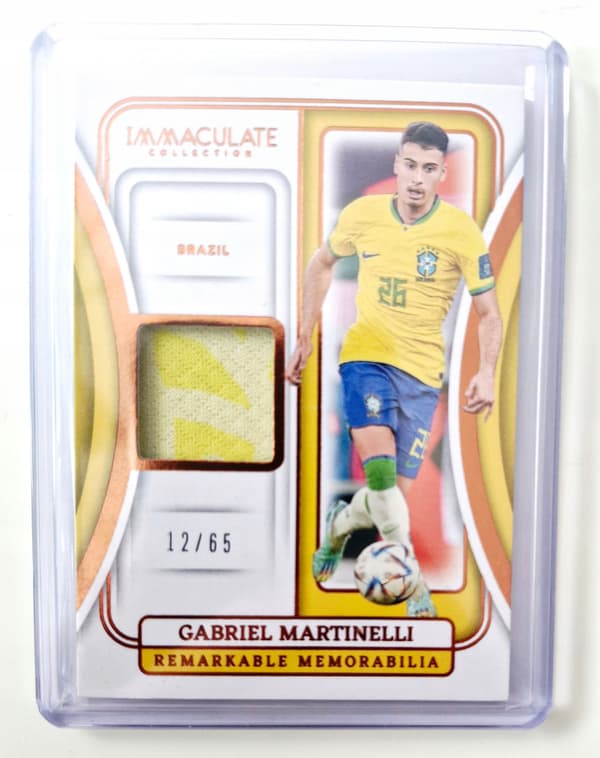 GABRIEL MARTINELLI 2024–25 PANINI IMMACULATE 12/65 BRAZIL JERSEY