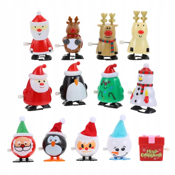 SCREW-ON CHRISTMAS TREE DECORATIONS, SET OF 13