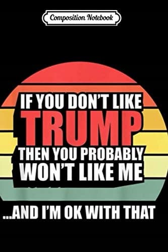 Composition Notebook: Donald Trump 45 – Find Your Safe Space – Snowflake 2020