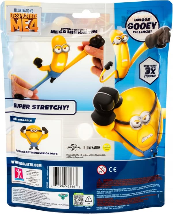 Minions Goo Jit Zu Tim Mega Minion 3x stretchy 4+