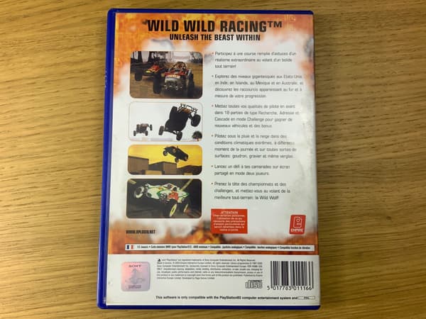 WILD WILD RACING – PS2 game disc, very good+ condition, complete set