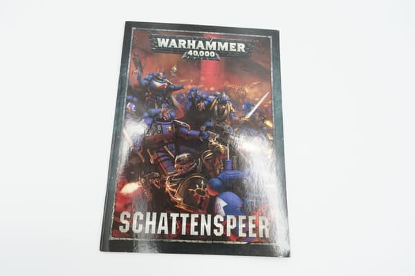 Warhammer 40k Schattenspeer set: brochure, booklet and decal