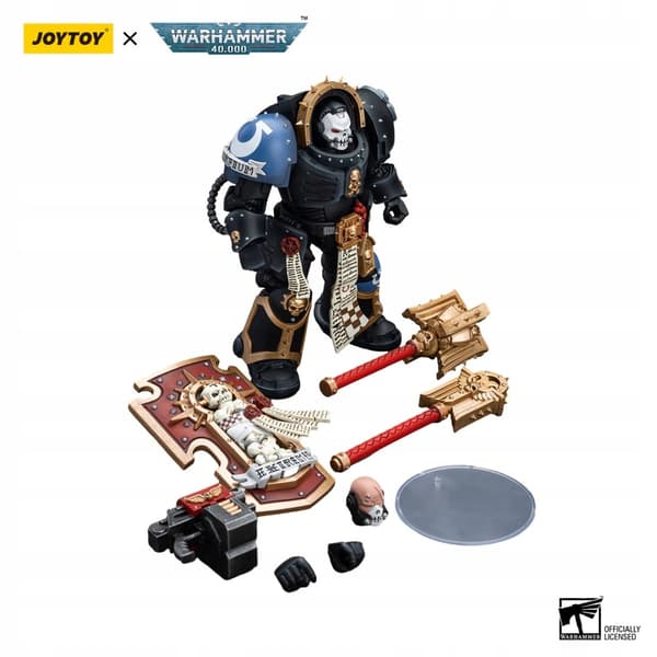 Warhammer 40k Ultramarines Chaplain in Terminator Armour 1/18 scale figurine
