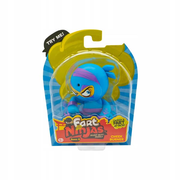 FART NINJAS FIGURINE WITH SOUND: CHEEK BURNER 70696