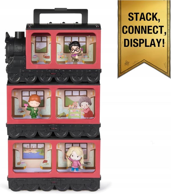 Harry Potter Hogwarts Express Train with 3 Micro Moments Figures Set