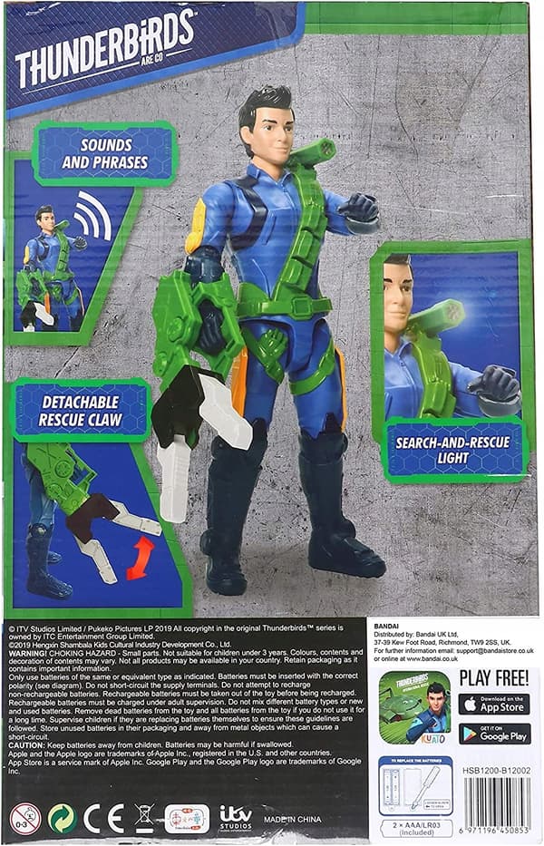 Thunderbirds B12002 30cm Virgil M388 figurine