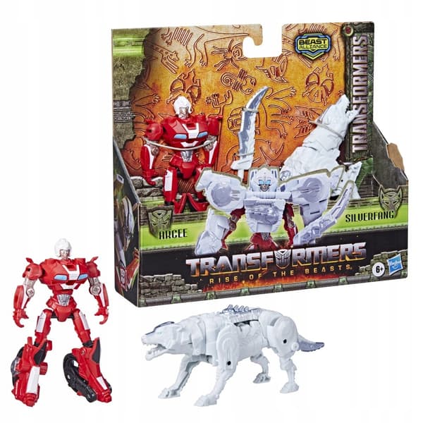 2 TRANSFORMERS BEAST ALLIANCE figures: ARCEE & SILVERFANG F4618