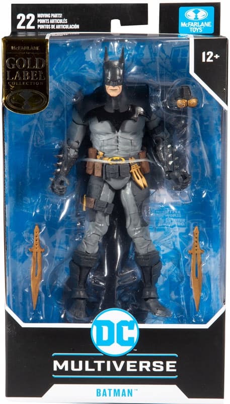 Large Batman Todd DC Multiverse Figurine, 20 cm. Gold