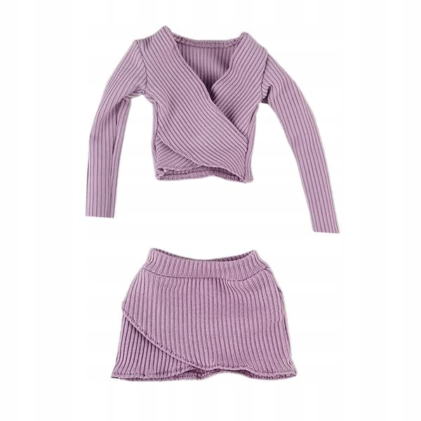 1:6 Scale Basic Crop Top Costume, Women’s Figure, purple