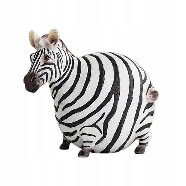 A lovely handmade zebra figurine, a resin zebra