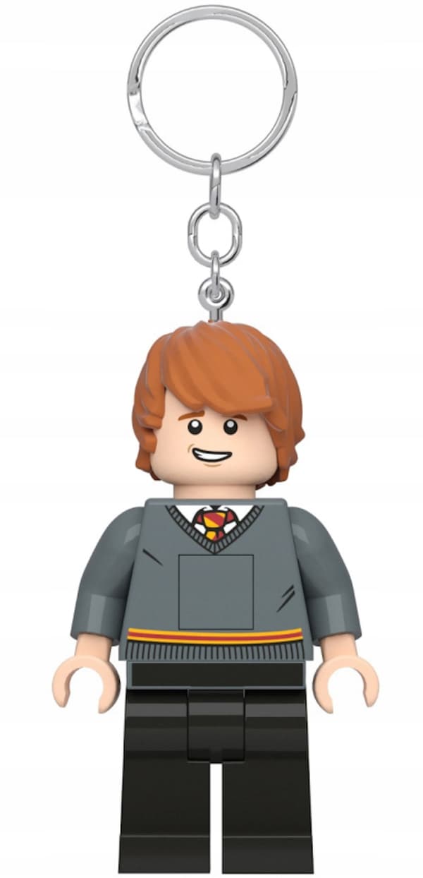 LEGO HARRY POTTER KEYRING TORCH RON WEASLEY FIGURINE KEYRING WITH TORCH