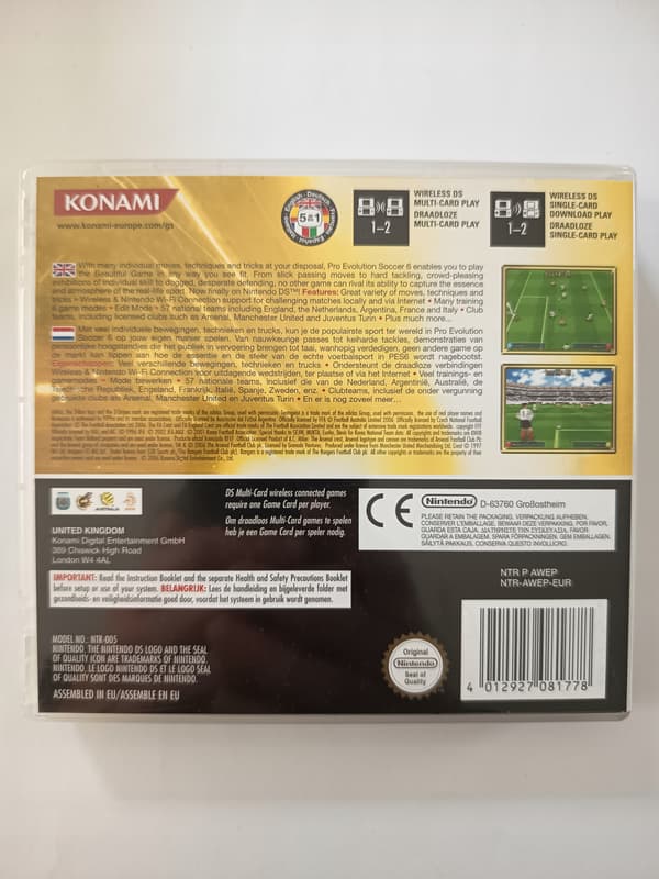 Pro Evolution Soccer 6 DS for Nintendo DS – boxed set 3XA