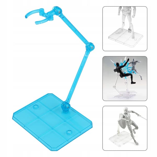 5 PCS. ACTION FIGURE STANDS, STABLE, PLASTIC, COLOURFUL
