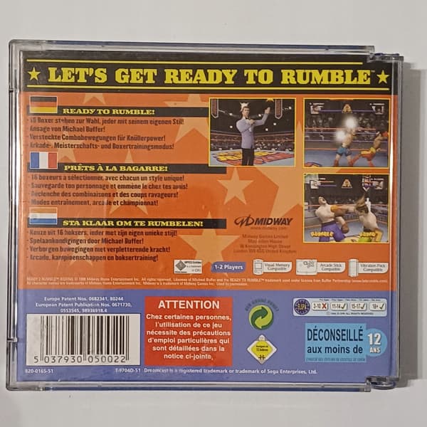 Ready 2 Rumble Boxing, Sega Dreamcast, DC