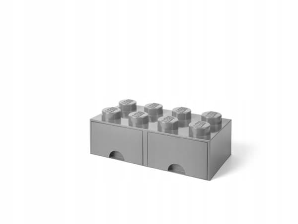 LEGO 40061740 4x2-drawer brick storage box, grey