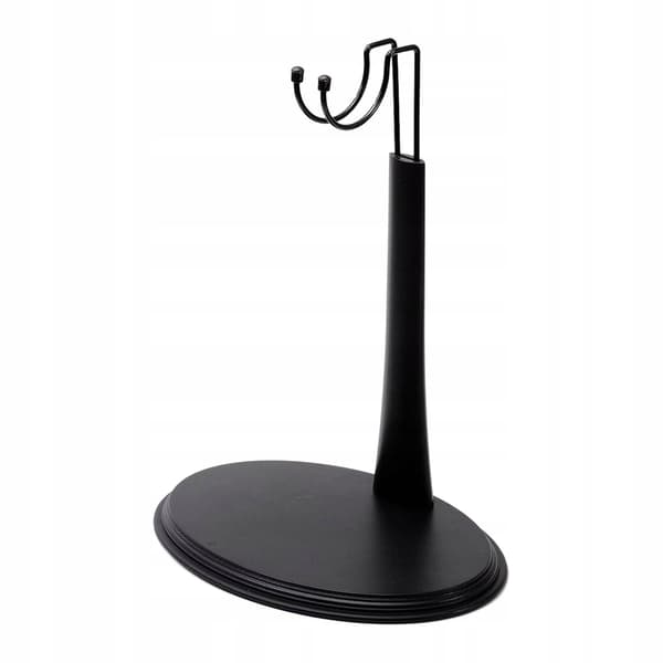 Black 12-inch doll stand – Basic accessory for action figures – Model B stand