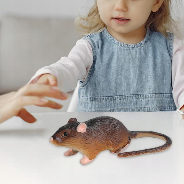 Realistic mouse model Sculptures Collectables Educational mice B-style toy