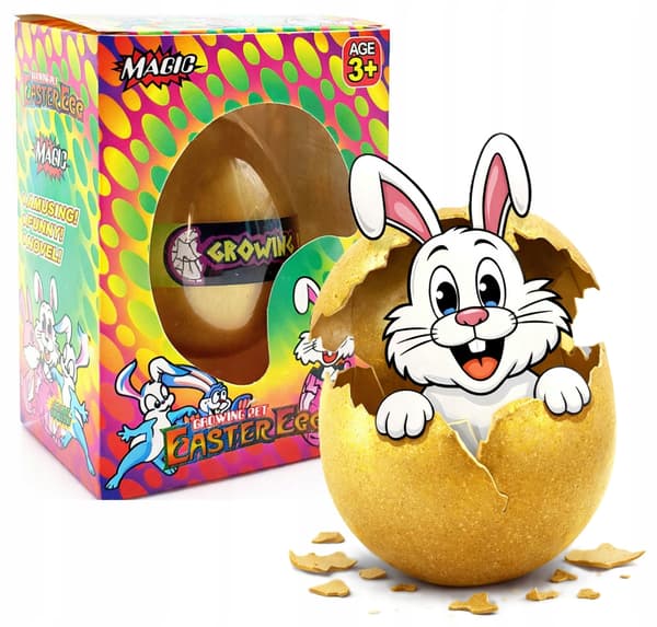 GROWING BUNNY FIGURINE HATCHING FROM AN EGG – EASTER GIFT FOR CHILDREN – TOY