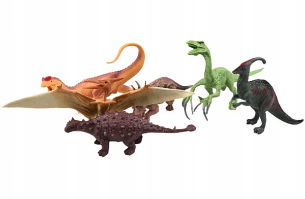 DINOSAURS – PREHISTORIC CREATURES FIGURINES – 6-PIECE SET