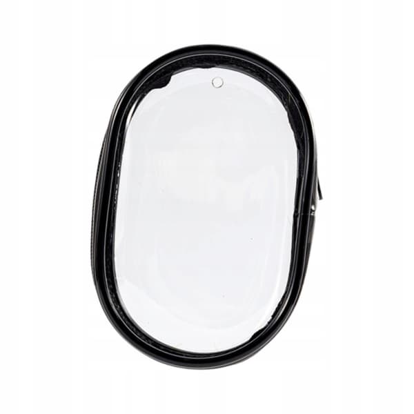 Clear PVC Display Bag with Dust-proof Zip Fastening – Round Bag
