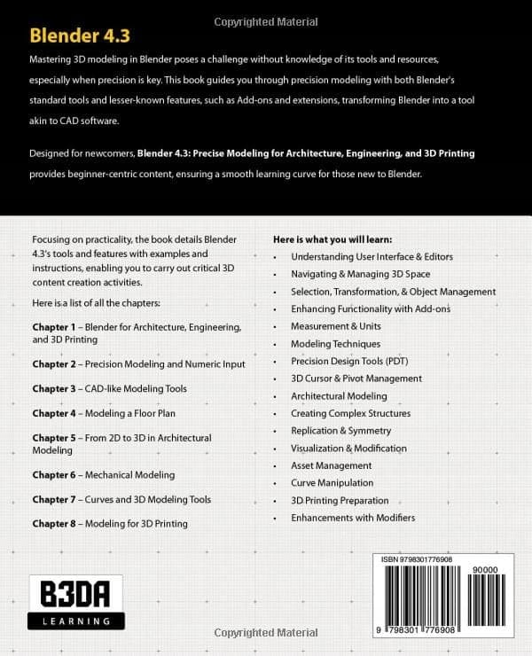 Brito, Allan Blender 4.3: Precise Modelling for Architecture, Engineering, and