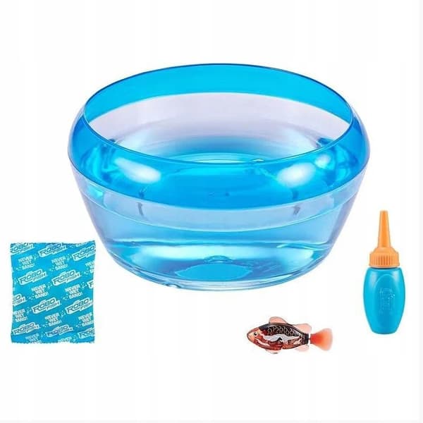 Robo Alive - Robo Fish - Interactive Aquarium Fish - Black - 7126