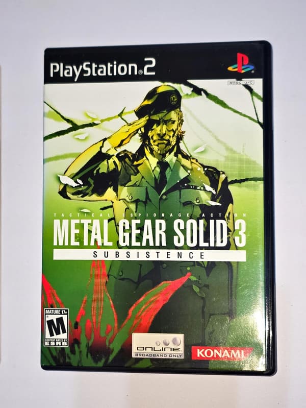 METAL GEAR SOLID 3 SUBSISTENCE PS2 NTSC – BOX ONLY – NO GAME DISCS!