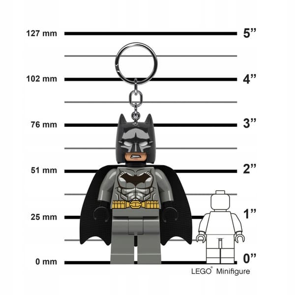 LEGO DC Super Heroes Batman grey LED torch keyring
