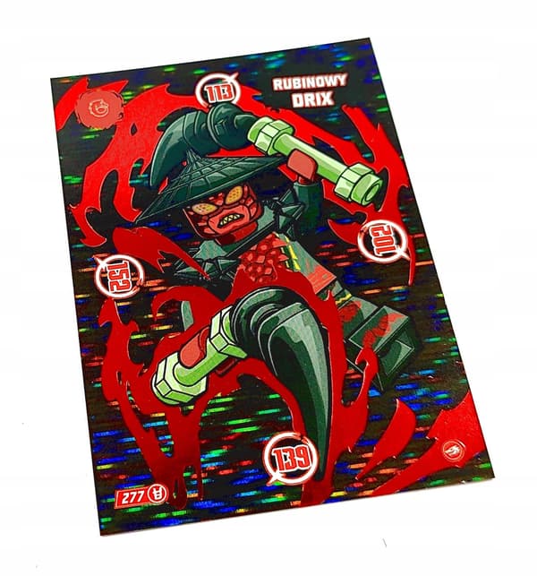 LEGO NINJAGO CARD 10: BLOODY MOON. NO. 277: RUBY DRIX