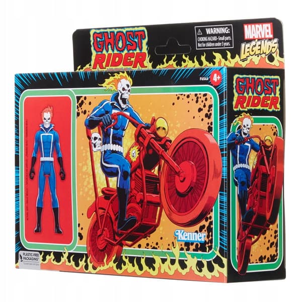 Hasbro Retro Marvel Legends Ghost Rider figurine, 10 cm