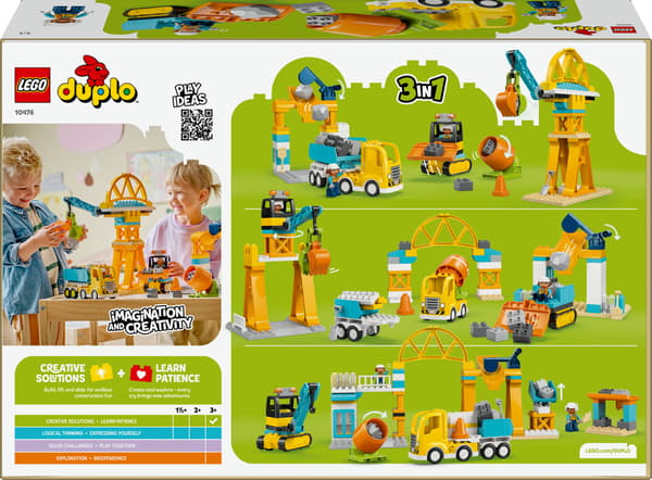 LEGO DUPLO 3-in-1 Construction Site with Vehicles 10476
