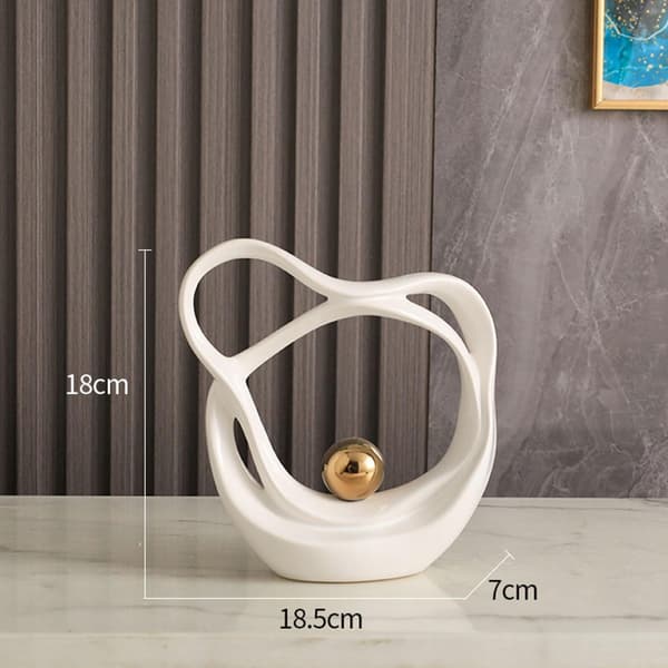 Abstract art Ceramic statue Abstract artistic figurine Exhibition