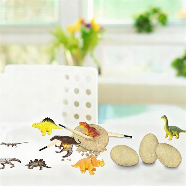 DINOSAUR DISCOVERY SET WITH 12 EGGS AND STEM TOOLS