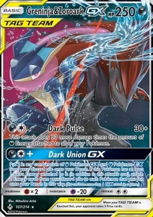 Pokemon Greninja & Zoroark GX