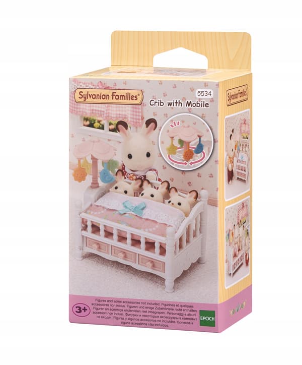 Sylvanian Families Cot with Carousel 5534