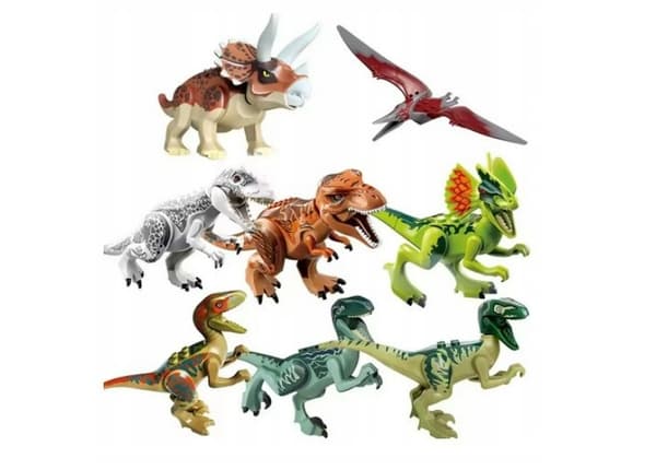 WORLD DINOSAURS BUILDING BLOCKS SET OF 8 – foldable dinosaurs