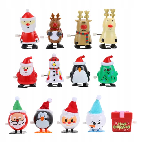 SCREW-ON CHRISTMAS TREE DECORATIONS, SET OF 13