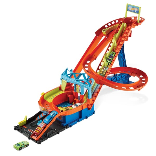 Hot Wheels Rally Rollercoaster Set with Motor HDP04