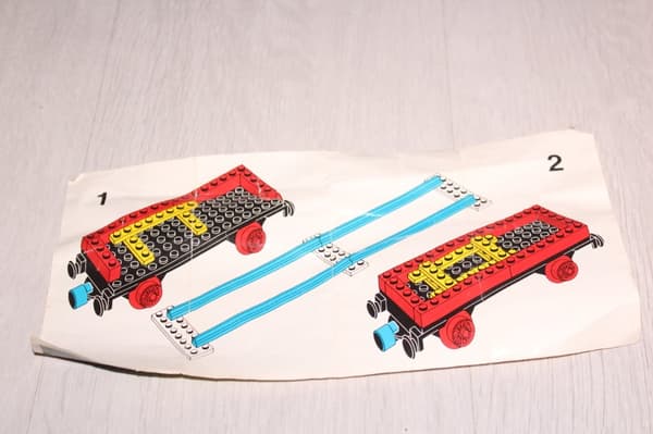 LEGO CITY TOWN TRAIN 166 INSTRUCTION SET with Flat Wagon instructions