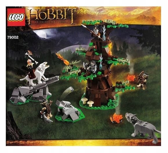 LEGO INSTRUCTIONS WITHOUT BRICKS – The Hobbit: Attack of the Wargs 79002 2012