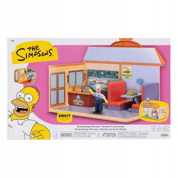 Jakks Pacific The Simpsons Krusty Burger play set, 6 cm, accessories