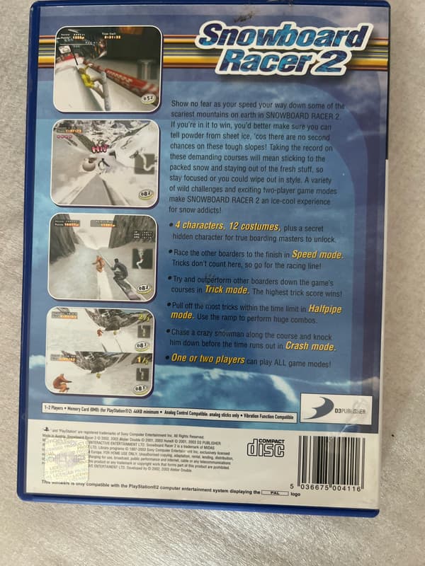 Snowboard Racer 2 PS2 launch edition
