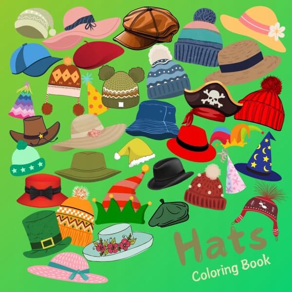 Hats Colouring Book