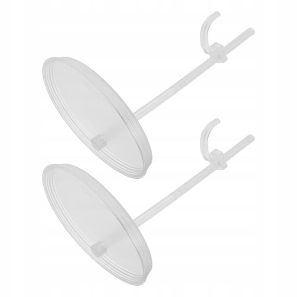 Set of 2 plastic model stands for 1/6 scale models, height-adjustable