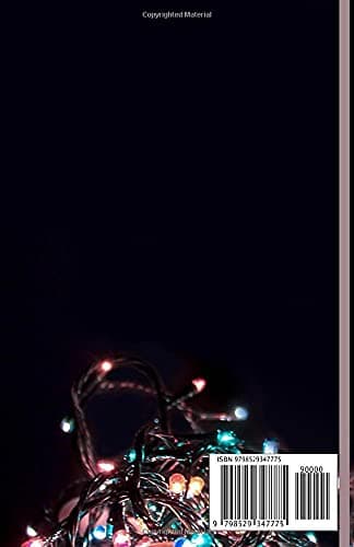 NOTEBOOK: Black background with cute illuminated designs